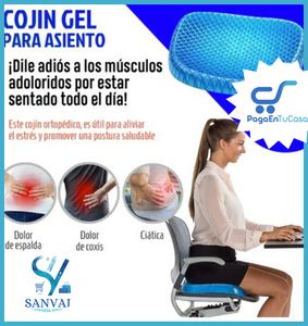 Cojín de Gel Ortopédico Flexible y Confortable