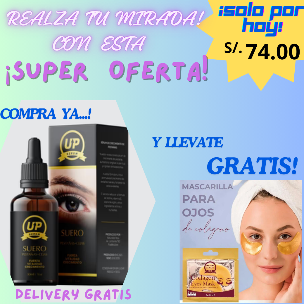 Serum UP para pestañas y cejas largas